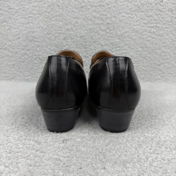 Giorgio Brutini Loafers Men 7 Shoe Black Bernard Leather Dress Slip On Vintage 1 - Picture 5 of 11